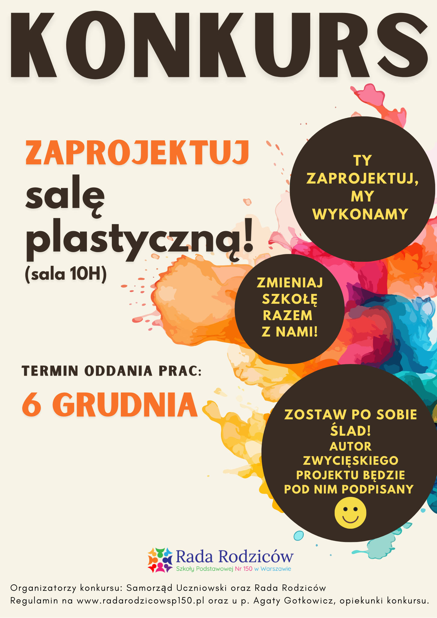 Read more about the article Zaprojektuj salę plastyczną – konkurs